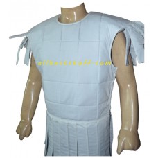 Sleeveless Cotton Gambeson Off White Color